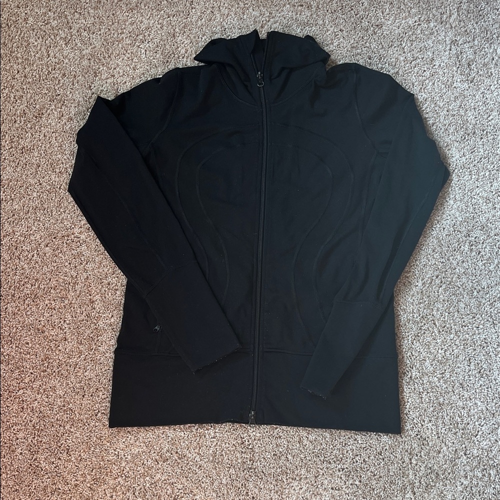 Black Lululemon Zip-Up Hoodie